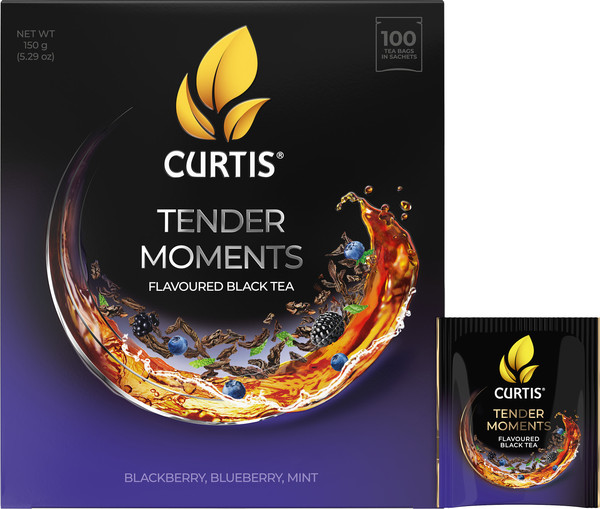 Изображение товара Чай пакетированный Curtis Tender Moments Черный байховый (100пак)
