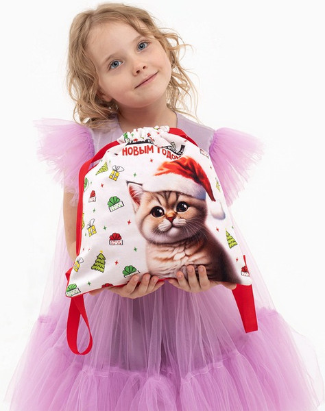 Изображение товара Мешок для обуви Milo Toys Котик в шапке / 10364444