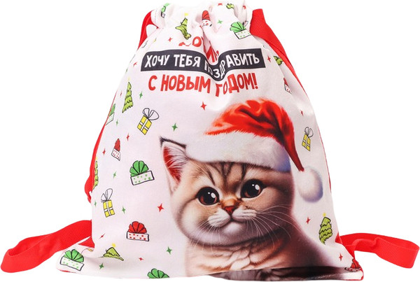 Изображение товара Мешок для обуви Milo Toys Котик в шапке / 10364444