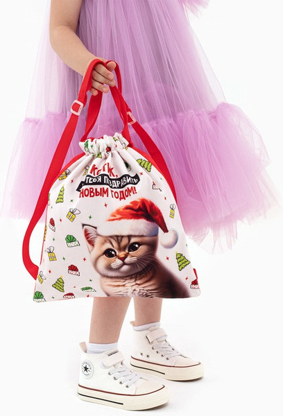 Изображение товара Мешок для обуви Milo Toys Котик в шапке / 10364444