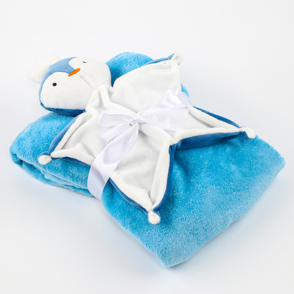 Изображение товара Подарочный набор Крошка Я Пингвин Комфортер+плед / 10654618