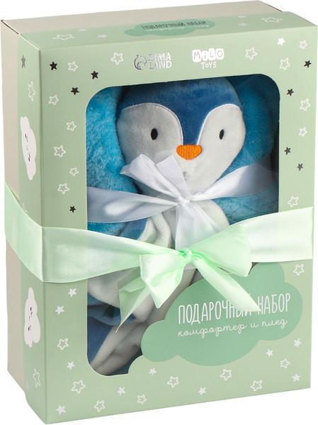 Изображение товара Подарочный набор Крошка Я Пингвин Комфортер+плед / 10654618