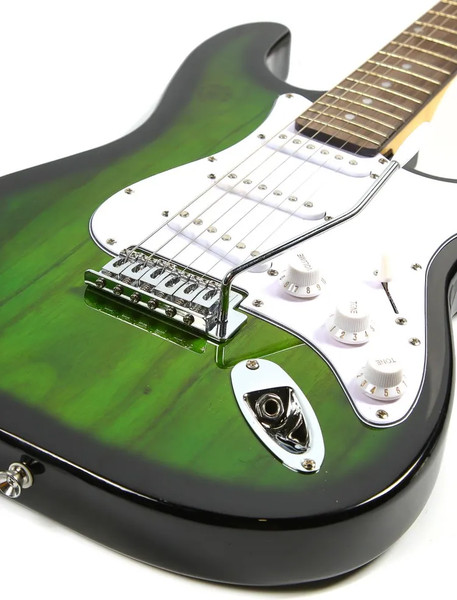 Изображение товара Электрогитара Fabio ST100 GRS (с комплектом аксессуаров)