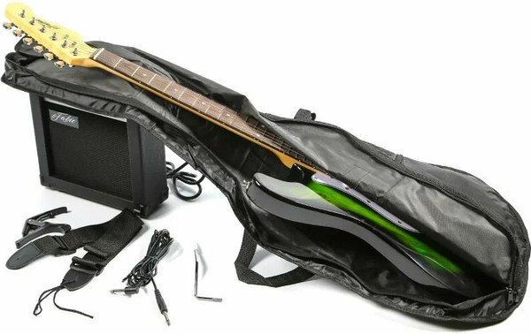 Изображение товара Электрогитара Fabio ST100 GRS (с комплектом аксессуаров)