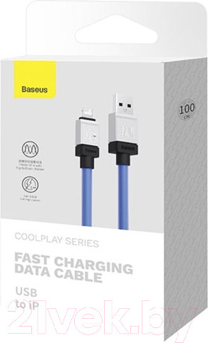 Изображение товара Кабель Baseus CAKW000403 (1м, синий)