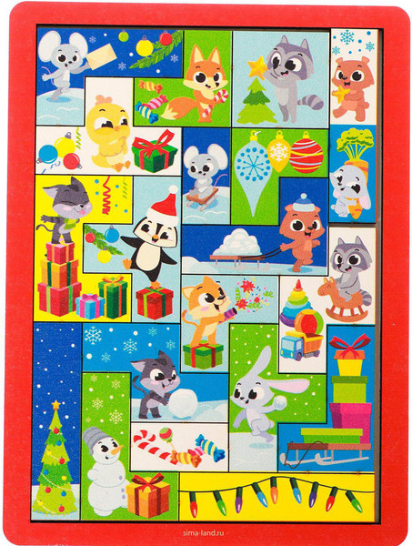 Изображение товара Развивающая игра Лесная мастерская Тетрис. Новый год! Праздник у зверят / 6998304