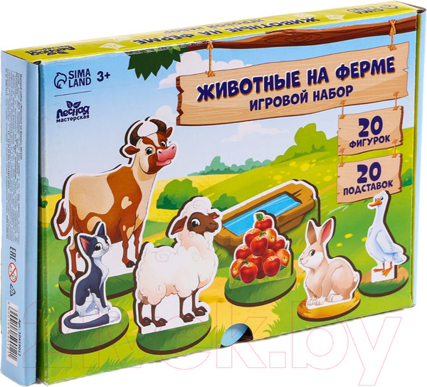 Изображение товара Развивающий игровой набор Лесная мастерская Ферма. Домашние животные / 10459012