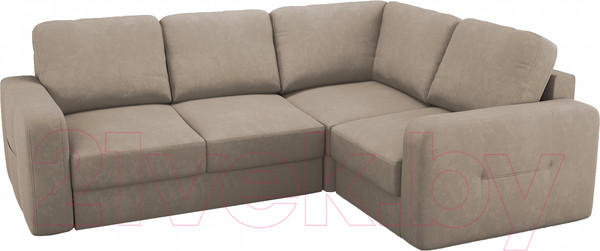 Изображение товара Диван угловой Mio Tesoro Aurora компл.2 правый (Velutto 06 кремовый)