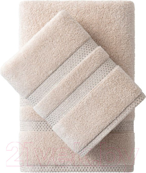 Изображение товара Полотенце Verossa Charme 70x140 (светло-бежевый)