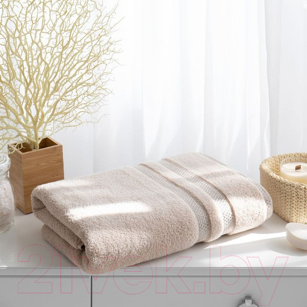 Изображение товара Полотенце Verossa Charme 70x140 (светло-бежевый)