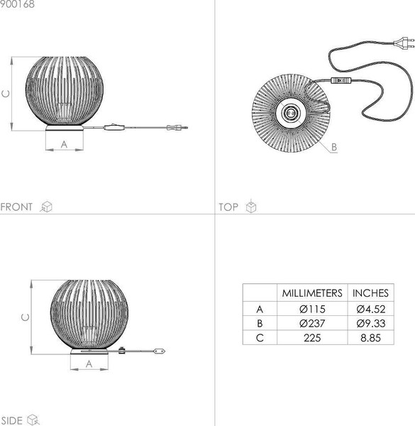 Изображение товара Прикроватная лампа Eglo Venezuela 900168