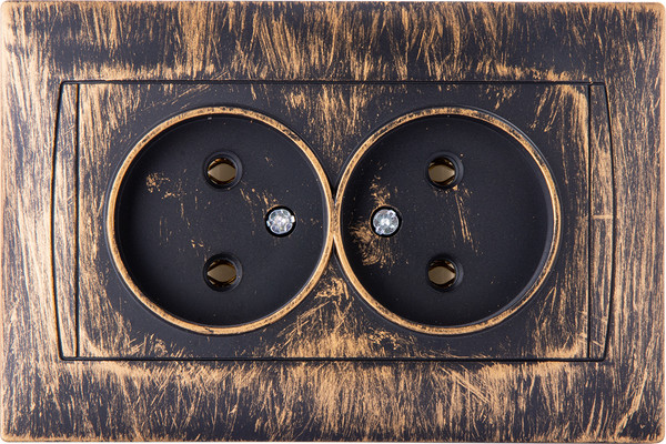 Изображение товара Розетка TDM Лама SQ1815-0765 (старинная бронза)