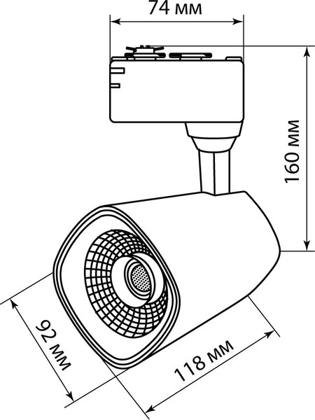 Изображение товара Трековый светильник TDM SQ0369-0020