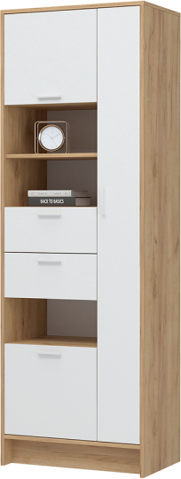 Изображение товара Шкаф Стендмебель Ирис ШК-05 (белый/дуб крафт золото)