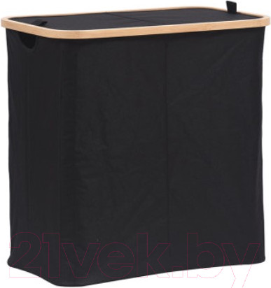 Изображение товара Корзина для белья Smart Solutions Neat Twin SS0000147 (черный)