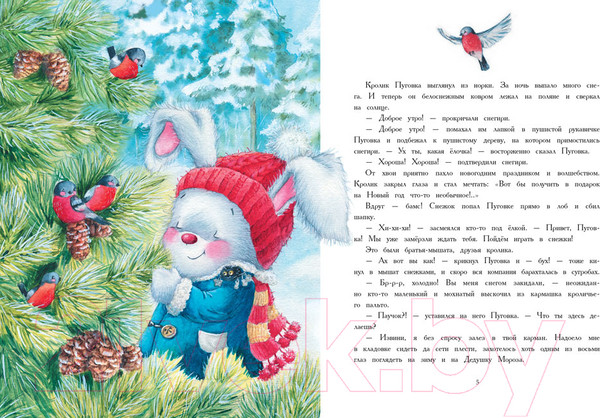 Изображение товара Книга Стрекоза Как кролик Пуговка Новый год встречал / 9785995153290 (Сукгоева А.)