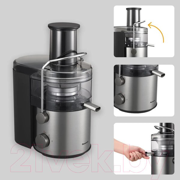 Изображение товара Соковыжималка электрическая Panasonic MJ-CB600STQ