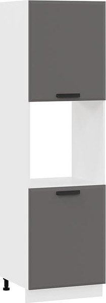 Изображение товара Шкаф-пенал кухонный ТриЯ Тиана 1П6 (белый/асфальт супермат)