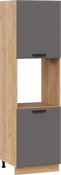 Изображение товара Шкаф-пенал кухонный ТриЯ Тиана 1П6 (дуб крафт золотой/асфальт супермат)