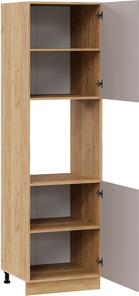 Изображение товара Шкаф-пенал кухонный ТриЯ Тиана 1П6 (дуб крафт золотой/мокко супермат)