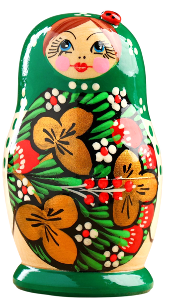 Изображение товара Матрешка сувенирная Sima-Land Божья коровка. Зеленое платье / 3440247
