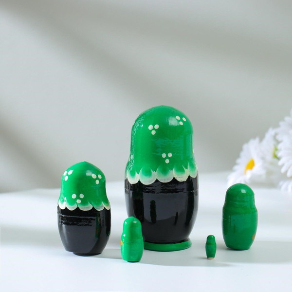 Изображение товара Матрешка сувенирная Sima-Land Божья коровка. Зеленое платье / 3440247