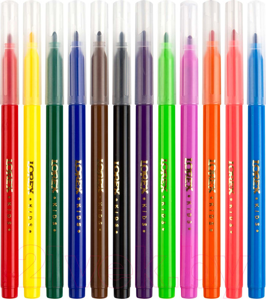 Изображение товара Фломастеры Lorex Kids / LXKFPCL-12 (12цв)