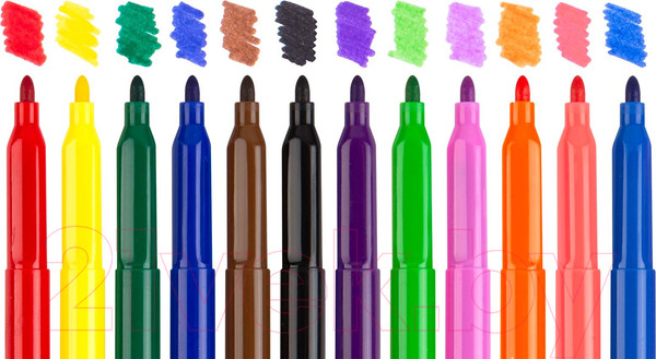 Изображение товара Фломастеры Lorex Kids / LXKFPCL-12 (12цв)