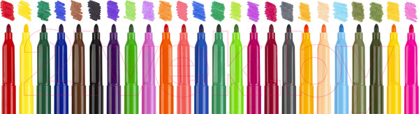 Изображение товара Фломастеры Lorex Kids / LXKFPCL-24 (24цв)