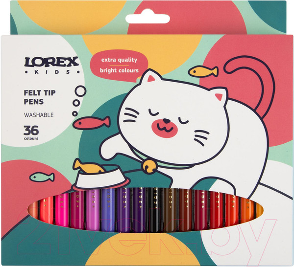 Изображение товара Фломастеры Lorex Kids / LXKFPCL-36 (36цв)