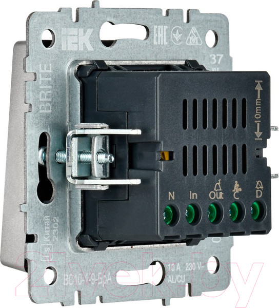 Изображение товара Кнопка звонка IEK Brite BR-V14-2-10-K47 (алюминий)