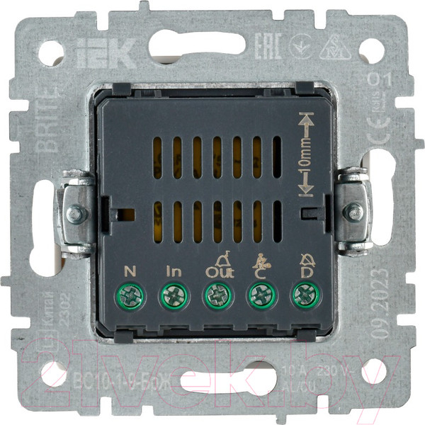 Изображение товара Кнопка звонка IEK Brite BR-V14-2-10-K36 (жемчуг)