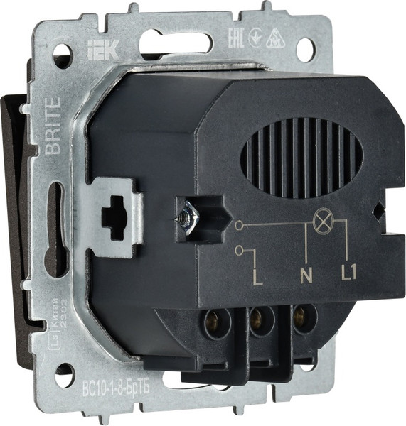 Изображение товара Выключатель IEK Brite BR-V11-0-10-K45 (темная бронза)