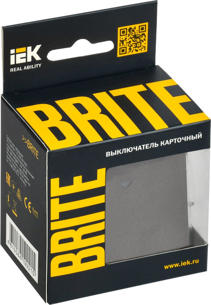 Изображение товара Выключатель IEK Brite BR-V11-0-10-K45 (темная бронза)