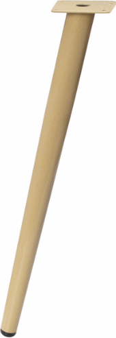 Изображение товара Опора мебельная AKS Конусная 500 наклонная (дерево)