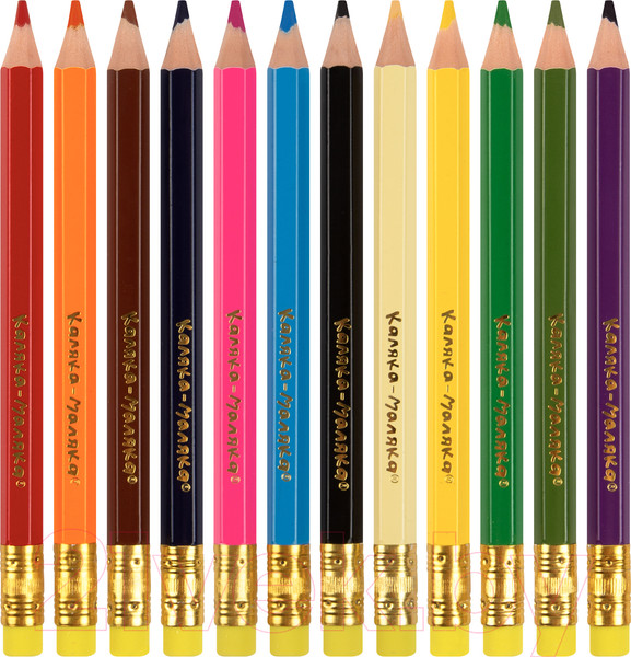 Изображение товара Набор цветных карандашей Каляка-Маляка Джамбо / КПДСКМ12 (12цв)