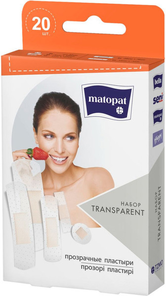 Изображение товара Пластырь Matopat Transparent (20шт)