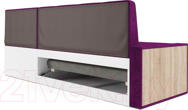 Изображение товара Уголок кухонный мягкий Mebel-Ars Таллин 191x83x121 (фиолетовый)