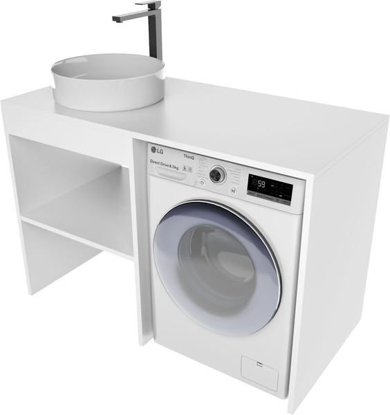 Изображение товара Тумба под умывальник ЗОВ Стамбул 120 / S120LWP0LWPWM (белый)