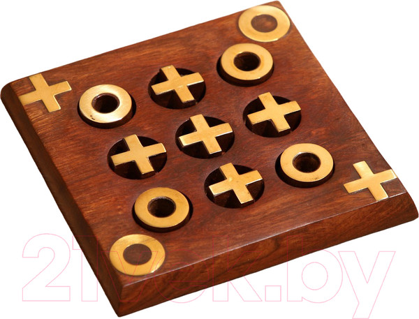 Изображение товара Настольная игра Sima-Land Крестики-нолики / 9931563 (дерево шишам)
