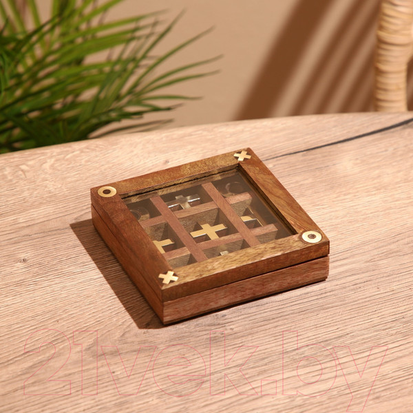 Изображение товара Настольная игра Sima-Land Крестики-нолики / 9916800 (манговое дерево)