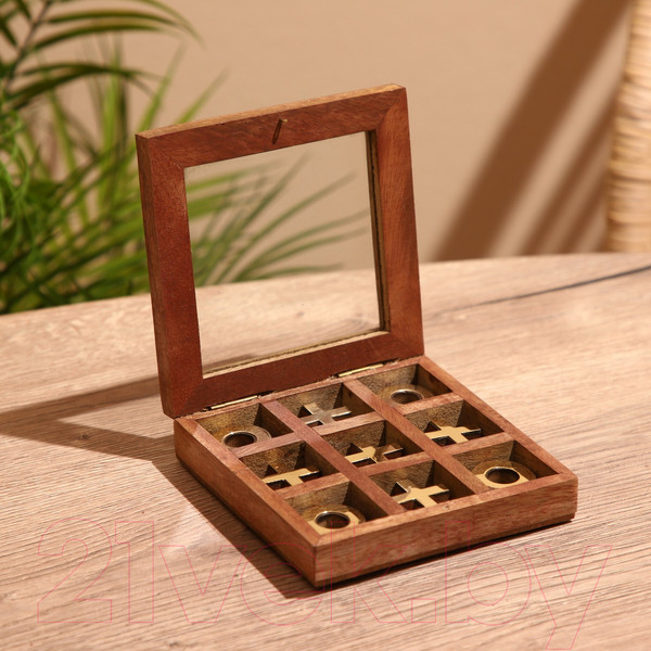 Изображение товара Настольная игра Sima-Land Крестики-нолики / 9916800 (манговое дерево)