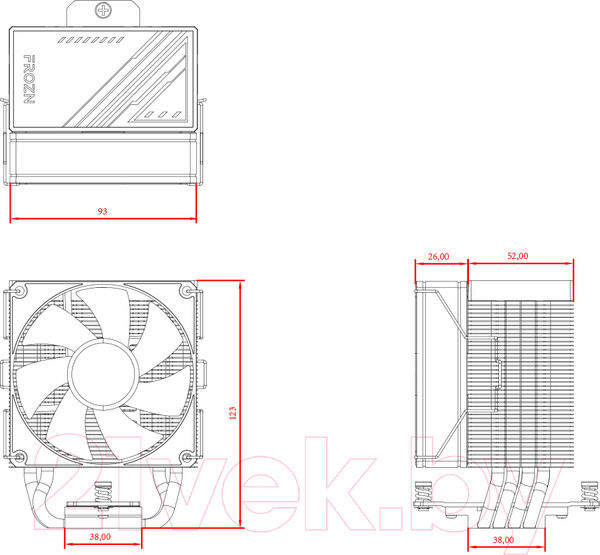 Изображение товара Кулер для процессора ID-Cooling Frozn A400 Black