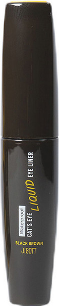 Изображение товара Подводка для глаз жидкая Jigott Cat's Eye Waterproof Liquid Eyeliner Black Brown (9г)