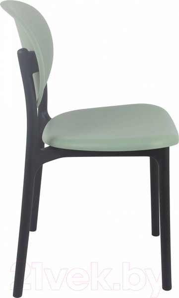 Изображение товара Стул пластиковый Sheffilton SHT-S180 (зеленый/черный пластик/пластик)