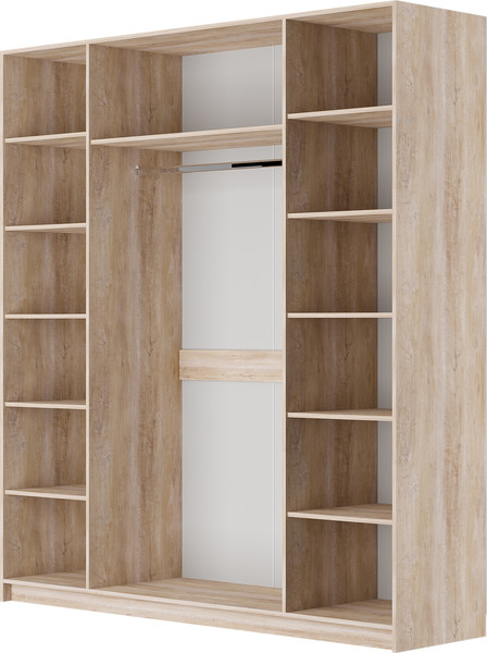 Изображение товара Шкаф Bravo Мебель Ланзетти Жемчуг ШР-4 (дуб торонто/жемчуг)