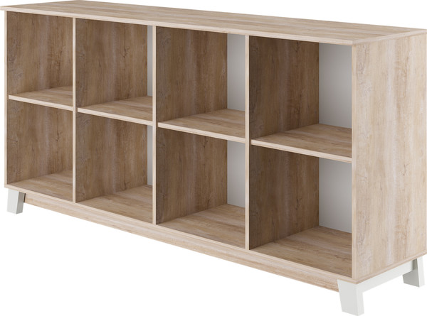 Изображение товара Тумба Bravo Мебель Ланзетти Жемчуг 4 двери (дуб торонто/жемчуг)