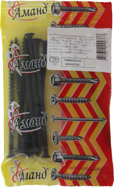 Изображение товара Саморез Аманд Крупный шаг 4.8x110 (10шт)