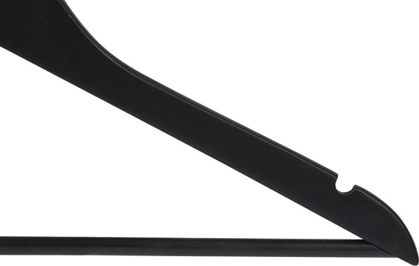 Изображение товара Набор деревянных вешалок-плечиков Рыжий кот 311381 (5шт, черный)