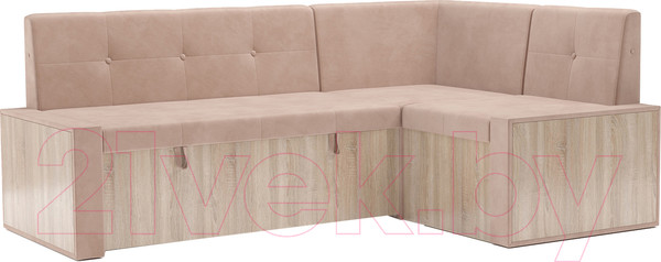 Изображение товара Уголок кухонный мягкий Mebel-Ars Таллин 191x83x121 (кордрой бежевый)